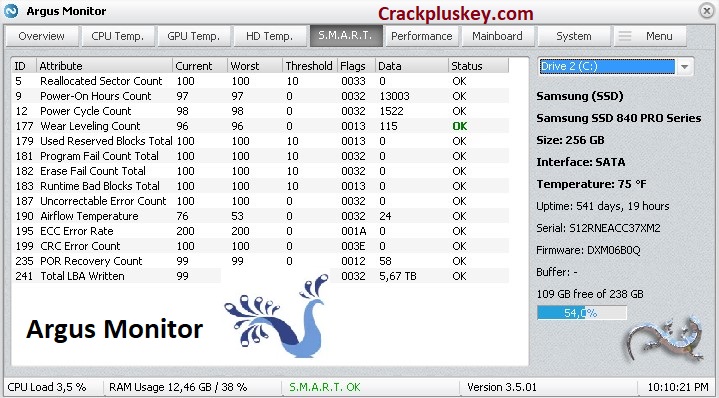 argus monitor key