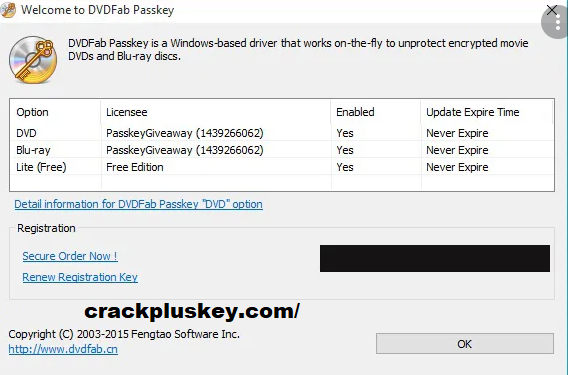 DVDFab Passkey Crack